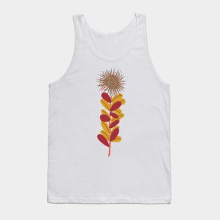 Bold modernistic spikey floral Tank Top